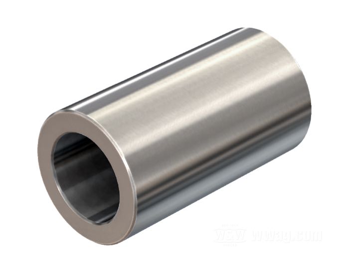 Distanzstück von Bates; für 3/4” Achsen; Edelstahl; Länge: 52 mm; Außen-Ø: 1.125 ”; Innen-Ø: 0.75 ”; Deutschland; Bruttogewicht: 150 g
