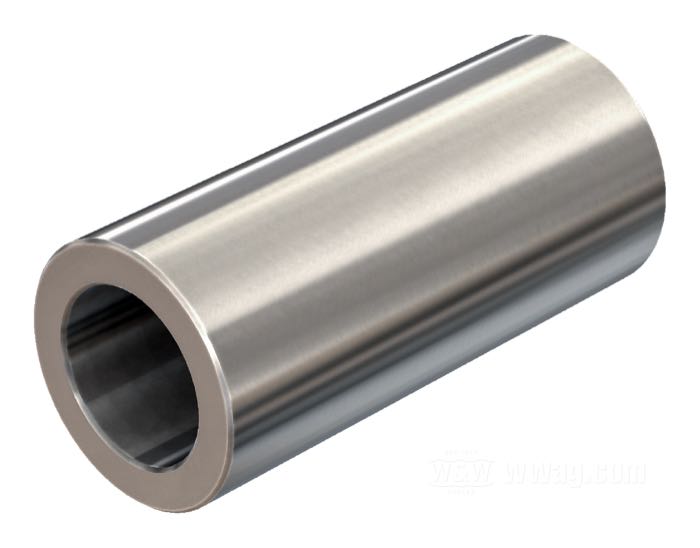 Distanzstück von Bates; für 3/4” Achsen; Edelstahl; Länge: 64 mm; Außen-Ø: 1.125 ”; Innen-Ø: 0.75 ”; Deutschland; Bruttogewicht: 190 g