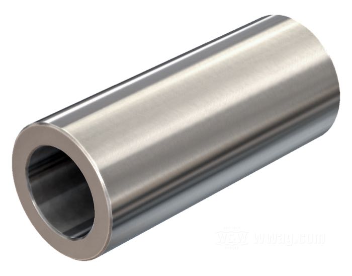 Distanzstück von Bates; für 3/4” Achsen; Edelstahl; Länge: 67 mm; Außen-Ø: 1.125 ”; Innen-Ø: 0.75 ”; Deutschland; Bruttogewicht: 200 g