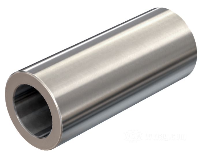 Distanzstück von Bates; für 3/4” Achsen; Edelstahl; Länge: 69 mm; Außen-Ø: 1.125 ”; Innen-Ø: 0.75 ”; Deutschland; Bruttogewicht: 200 g