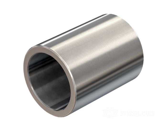 Distanziatore di Bates; per perni di 1”; acciaio inox; lunghezza: 42 mm; Ø esterno: 1.26 ”; Ø interno: 1.0 ”; Germania; peso lordo: 100 g