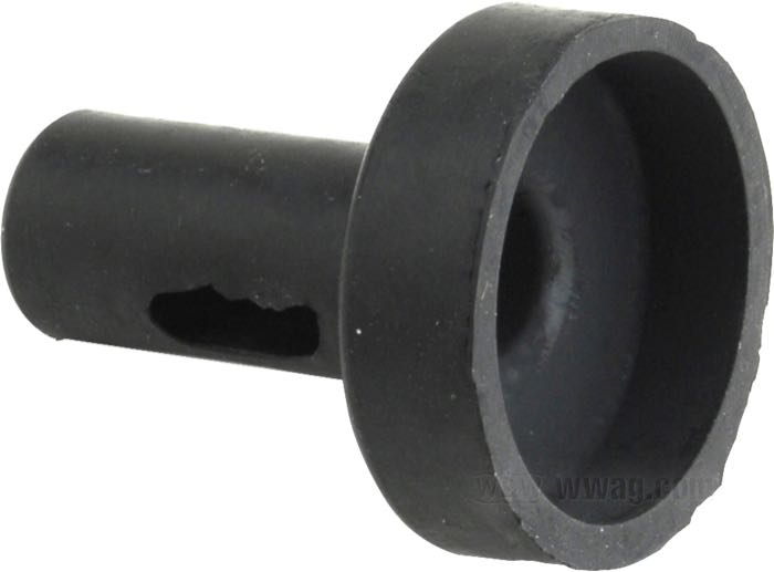 Boquilla; para Tubito de purgación de aire/engrasadore cadena primaria; apropiado para Big Twin 1958-1963; goma, negro; reemplaza OEM HD 24918-58; peso bruto: 10 g