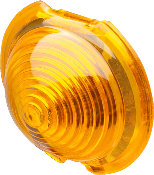 Lens; for Custom Bullet Lights; acrylic, amber; Ø 53.8 mm; gross weight: 20 g