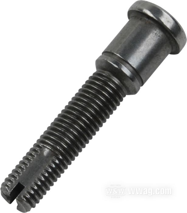 Vis de réglage; adaptable à Sportster 2004-2020; acier, tête fendue; longueur: 41 mm; filetage: 5/16”-24; remplace OEM HD 11765Y; USA; poids brut: 20 g