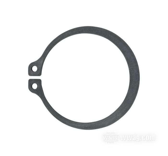 Circlip; pour Roulement / Moyeu d'embrayage; pour moyeu d'embrayage partie arrière; adaptable à Sportster fin 1984-1990; acier; remplace OEM HD 36795-84; Japon; poids brut: 10 g
