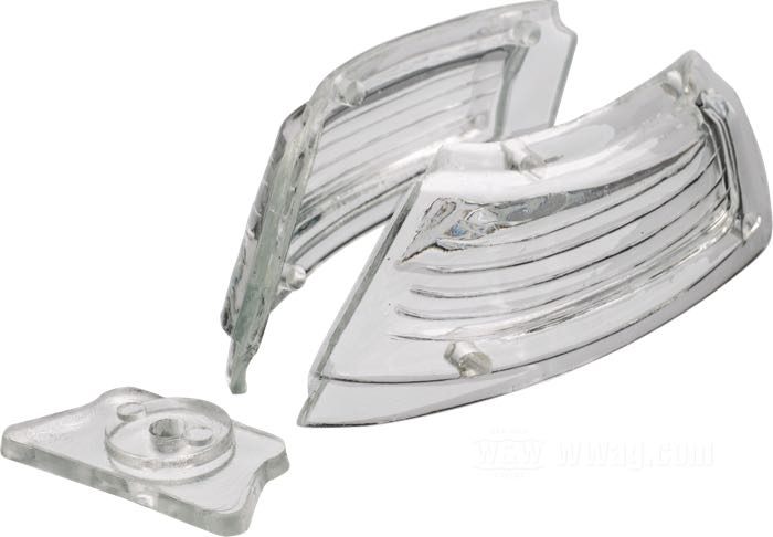 Lens; for Fender light »Old Style«; acrylic glass, clear; gross weight: 10 g