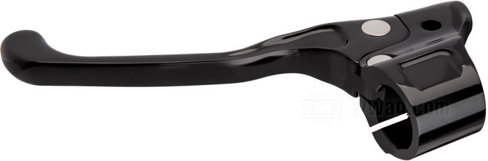 Hand clutch control »Contour« by Performance Machine; for PM Contour handlebar controls; fits 1987-2006; billet aluminum, black, anodised; for Bowden cable; gross weight: 330 g