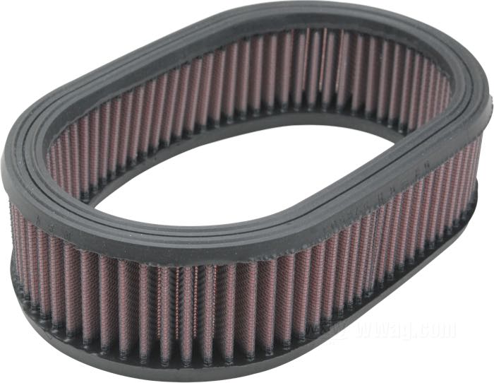 Elément filtrant de K&N; adaptable à Sportster late 1973-early 1975, FX et FL late 1975-1976; remplace l‘élément stock qui a 3” de large; caoutchouc / coton / acier; remplace OEM HD 29086-73; poids brut: 470 g