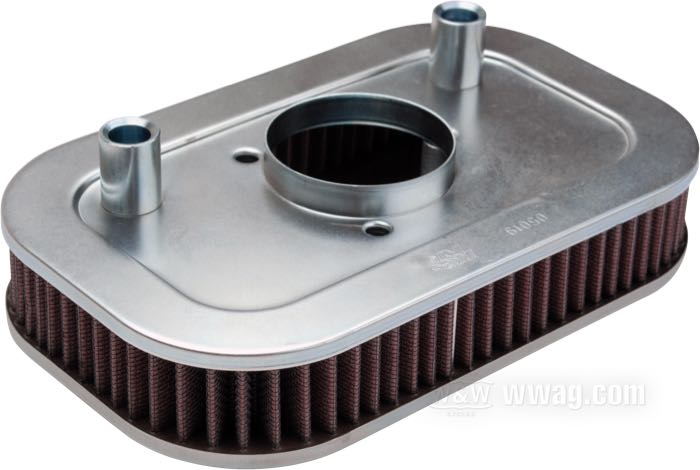 Elément filtrant de K&N; adaptable à Evo Sportster 2004-2013, sauf modelo Seventy-Two ; caoutchouc / coton / acier; remplace OEM HD 29331-04; poids brut: 690 g