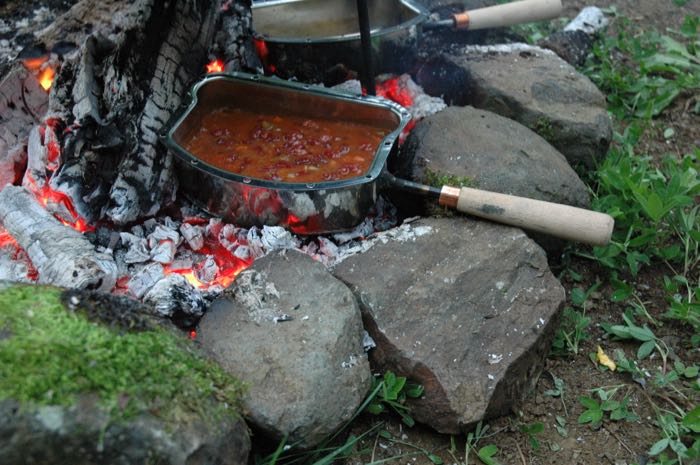 Padella »Panhead« di PanAm; acciaio / legna; peso lordo: 1 kg