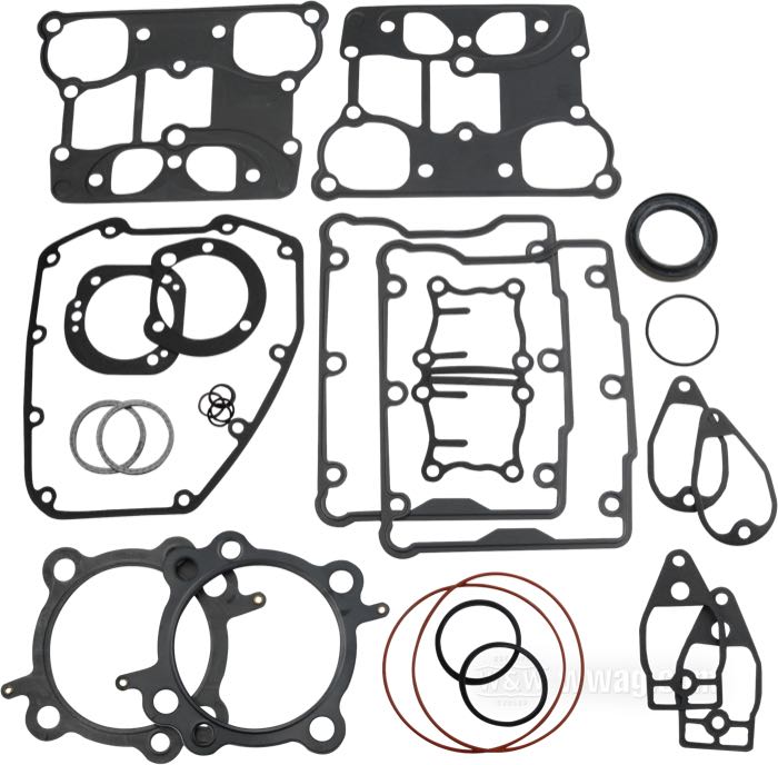 Dichtsatz von Cometic Gasket; für Zylinderkopf; passend für Twin Cam 95 und 103; mit 0.040 Kopfdichtung und Steuergehäuse-Dichtung 2003→; Papier / Gummi / Stahl; Bohrung (Nennmaß): 3-7/8 ”; ersetzt OEM HD 17052-99 und 16787-99; USA; Bruttogewicht: 400 g