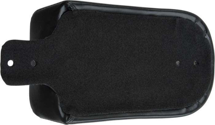 Pouf »Bare Bones Standard« de Le Pera; adaptable à FXDWG 2004-2005; simili cuir, noir, hauteur avant: 6 cm / hauteur arrièrer: 5 cm; longueur x largeur: 30 x 17 cm; USA; poids brut: 1 kg