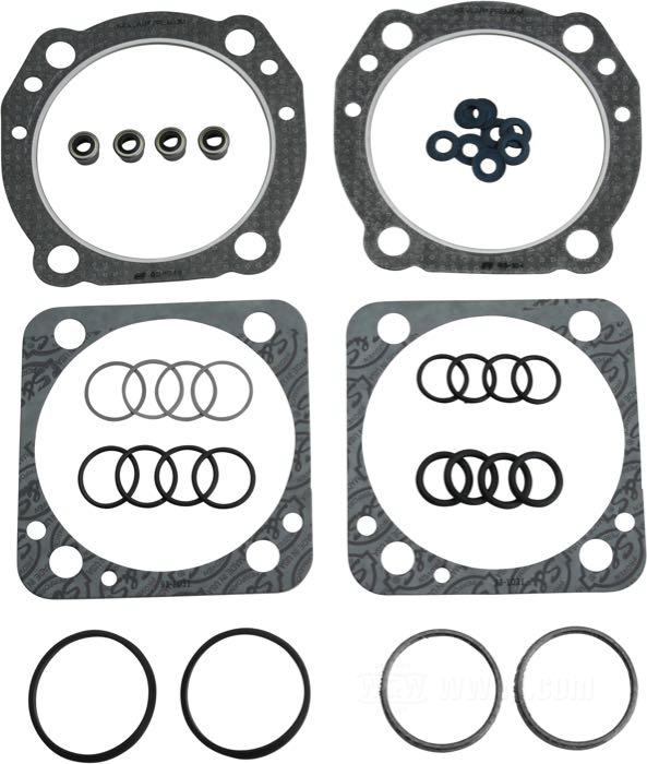 Gasket kit by S&S; for Cylinder head / Cylinder base; for V-Series engines; paper / rubber / steel; nominal bore: 4 ”; gross weight: 100 g
