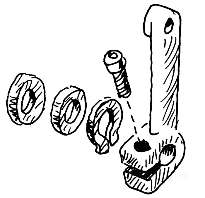 Anello d'arresto; per camma cambio; atto per Big Twin 1986-2006 (5 marce); acciaio; rimpiazza OEM HD 11083; peso lordo: 10 g