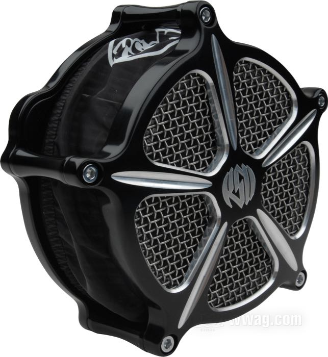 Regenschutz von Roland Sands Design; für RSD Luftfilter; zur Montage zwischen Cover und Filterelement; Polyestergewebe, schwarz; USA; Bruttogewicht: 20 g