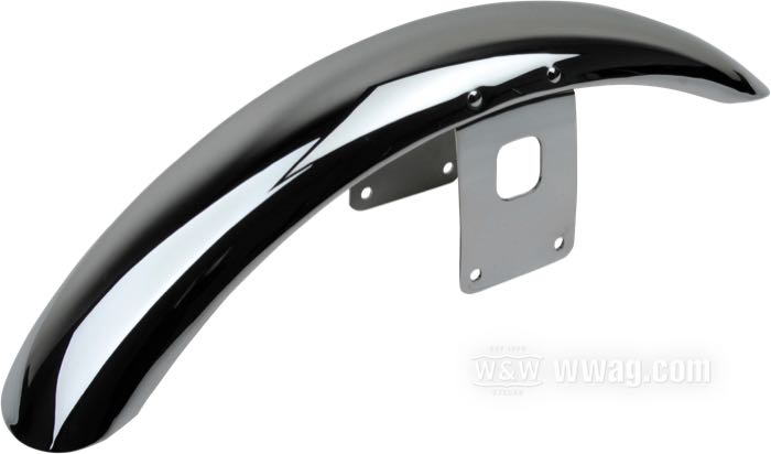 Parafango anteriore; atto per XLX 1983-1985, XLH 883 1986 e 1988-1990, XLH 1100 1987, ; acciaio, cromato; per pneumatico: 18”, 19 ”; con supporti cromati; rimpiazza OEM HD 59031-83; peso lordo: 1.15 kg