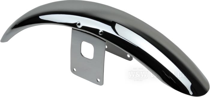 Parafango anteriore; atto per XLX 1983-1985, XLH 883 1986 e 1988-1990, XLH 1100 1987, ; acciaio, cromato; per pneumatico: 18”, 19 ”; con supporti cromati; rimpiazza OEM HD 59031-83; peso lordo: 1.15 kg