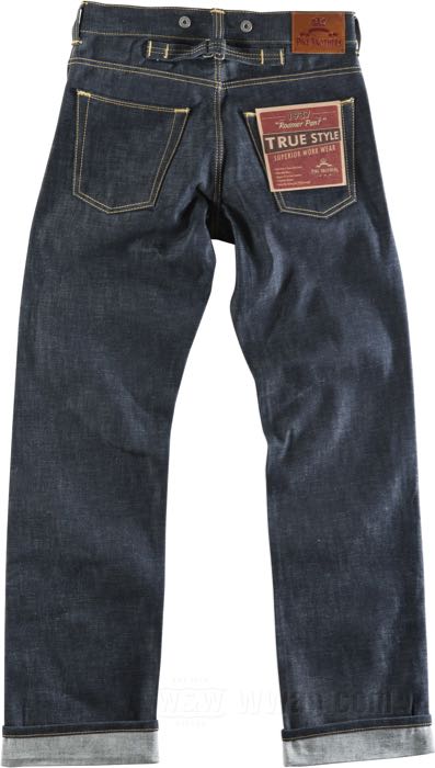 Jeans »Roamer 1937« de Pike Brothers; raw denim (denim crudo), metal; tamaño (US): 32/34; Turquía; peso bruto: 880 g