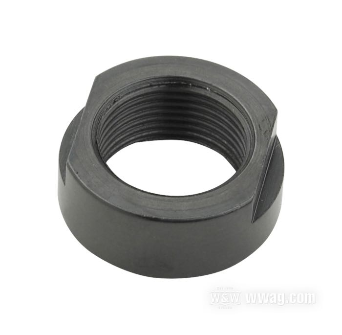 Nut; for Pinion gear; fits Big Twin 1954-1989; steel; thread: 5/8”-24 LH; replaces OEM HD 24023-54; gross weight: 20 g