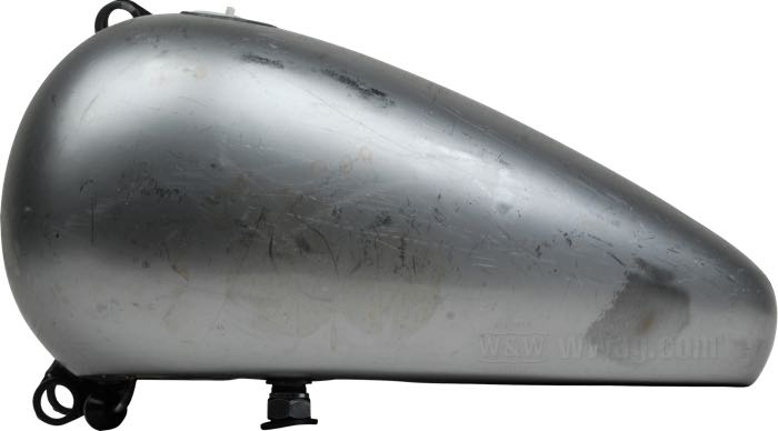 Gas tank »Flatside Fat Bob 6 gal«; fits Softail 1984-1999; steel; volume: 23 l; required gas cap: screw-in 1983→; required petcock: M22 x 1; gross weight: 10 kg