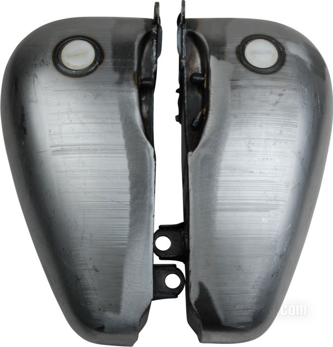 Gas tank »Flatside Fat Bob 6 gal«; fits Softail 1984-1999; steel; volume: 23 l; required gas cap: screw-in 1983→; required petcock: M22 x 1; gross weight: 10 kg