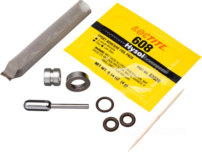 Kit di riparazione; per Rubinetto benzina; senza utensili; ottone / acciaio / gomma, O-ring: ID: 6mm, OD: 11mm, spessore: 2.4mm / ID: 9mm, OD: 13mm, spessore: 1.8mm; peso lordo: 40 g