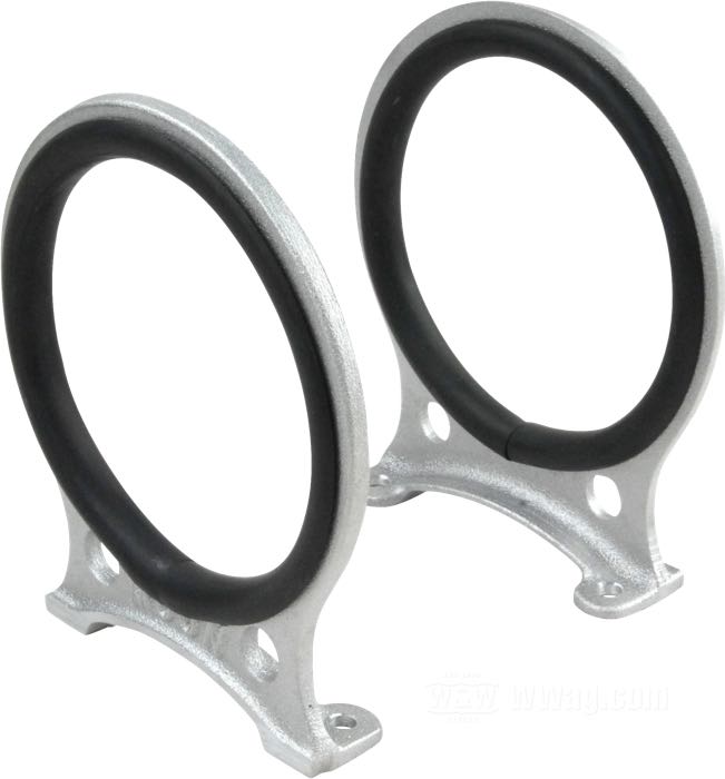 Halter von Mooneyes; für Moon Chopper Öltank; Aluminiumguss; Außen-Ø: 150 mm; Bruttogewicht: 400 g