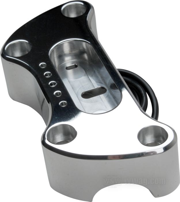 Platine riser de motogadget; pour motogadget Motoscope Mini; alu billet, poli; poids brut: 310 g