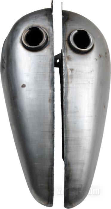Serbatoio di benzina »WR Style« di Cannonball; atto per Knucklehead 1947 con cambio a mano/ consolla del cambio; acciaio; volume: 9.5 l; tappo necessario: chiusura a baionetta 1955-1982; rubinetto necessario: 3/8” NPT; Europa; peso lordo: 5.2 kg