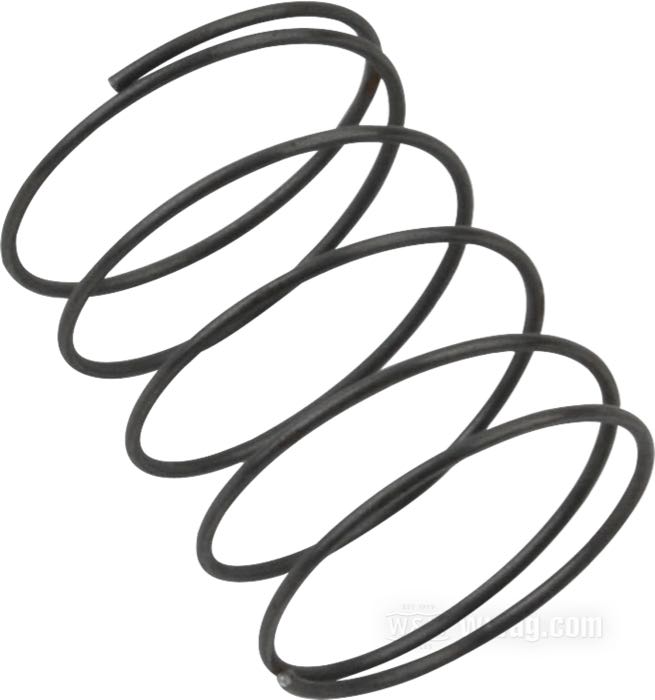 Molla; per Anello di tenuta separatore dell'olio; atto per Sidevalves 1937-1973; acciaio per molle, parkerizzato; rimpiazza OEM HD 585-37A e 25287-37; peso lordo: 10 g