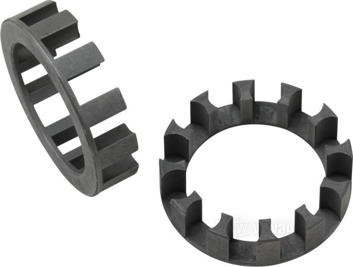 Bearing retainer; fits Knucklehead 1936, Big Twin 1937-1953; steel; position: right; outer Ø: 37 mm; tolerance class: ABEC 1; replaces OEM HD 24646-36; NOTE: Without rollers. Use 12 x WW 60-740; gross weight: 18 g