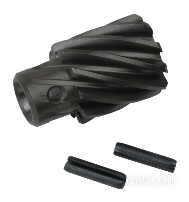 Piñón de S&S; para Eje  / Sistema de encendido; apropiado para Big Twin OHV 1936-1969; acero, dirección de giro en sentido horario; reemplaza OEM HD 32531-36; EE. UU.; peso bruto: 30 g