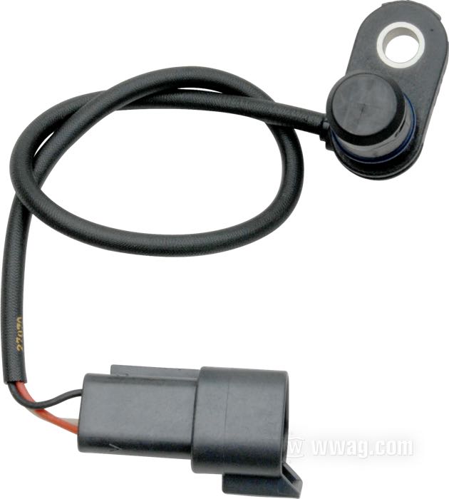 Speed sensor; fits Softail 2000-2006, Touring 2004-2006; harness length w/o plug: 28 cm; replaces OEM HD 74430-00D; gross weight: 40 g