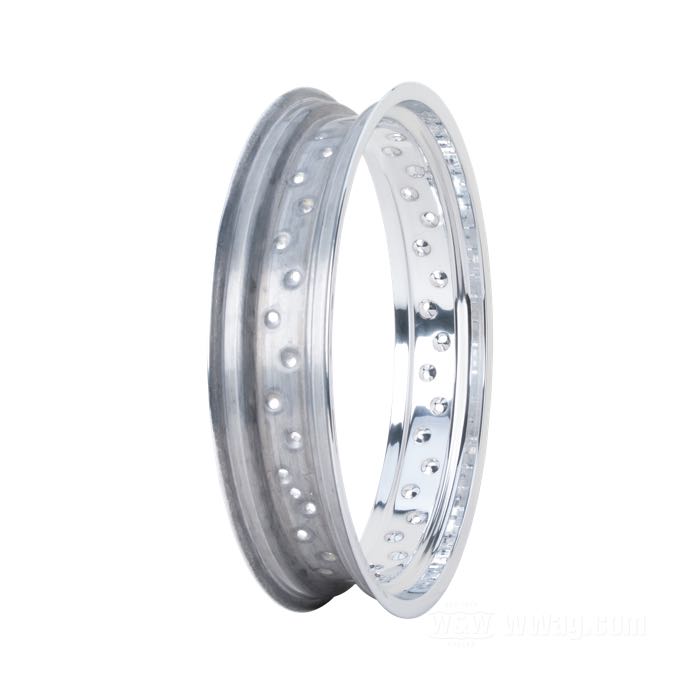 Rim by Morad; aluminum; profile: Morad MTC; rim finish: polished; 3.5x18 ”; Number of Spoke Holes: 40; metal valve in center; inner Ø: 421 mm; for wide and narrow hubs; DOT approved; gross weight: 2.7 kg