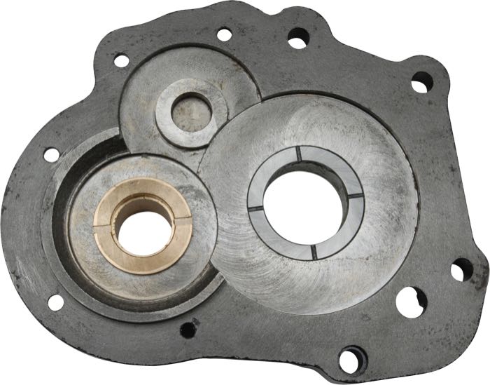 Tapa lateral; apropiado para 45”/750cc Flatheads 1941-1963; 3 y 4 velocidades; hierro fundido; reemplaza OEM HD 34821-41; peso bruto: 1.22 kg