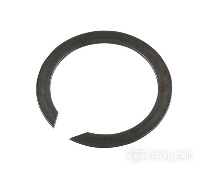 Circlip; pour Roulement / Carter moteur; adaptable à Big Twin 1987→, Sportster 1987-2020; acier à ressort; position: droit; remplace OEM HD 11177A; poids brut: 10 g
