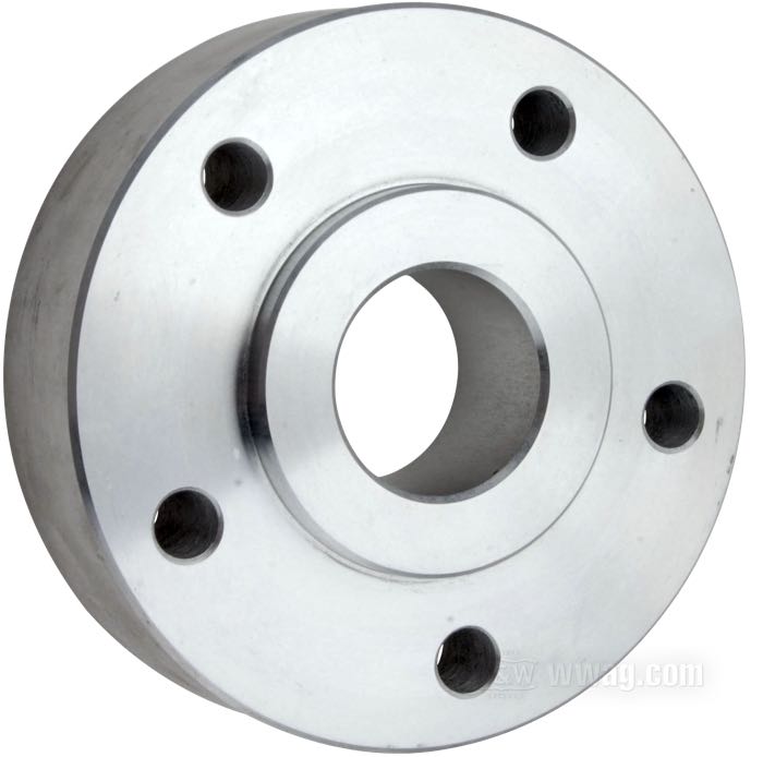 Flansch-Versatzscheibe von CPV; für Bremsscheibe; passend für Modelle 2000→; Billet-Aluminium; Ø Zentrierbund: 56 mm; Außen-Ø: 108 mm; Versatz: 1-3/16 ”; max. Ø der Montageschrauben: 3/8”; Bruttogewicht: 700 g