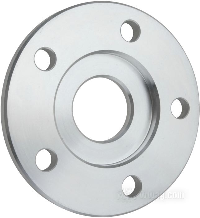 Wheel hub flange offset spacer by CPV; for Rear sprocket / Pulley; fits models 2000→; billet aluminum; Ø centering collar: 56 mm; outer Ø: 4-1/4 ”; offset: 5/16 ”; max. Ø of mounting bolts: 7/16