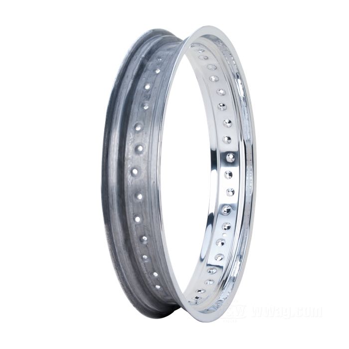 Rim by Morad; aluminum; profile: Morad MTC; rim finish: polished; 3.5x21 ”; Number of Spoke Holes: 40; metal valve in center; inner Ø: 498 mm; for wide and narrow hubs; DOT approved; gross weight: 3.1 kg