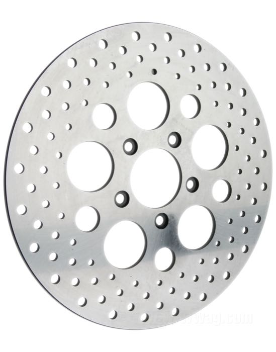 Bremsscheibe; passend für Sportster 2000-2013, Softail 2000-2014, Dyna 2000-2005, Touring 2000-2007; Edelstahl, gelocht; Ø 11.5”; Montageposition: vorne; Montagebohrungen: 5/16” Flachsenkung; Innen-Ø: 56 mm; ersetzt OEM HD 44156-00; Bruttogewicht: 1.9 kg