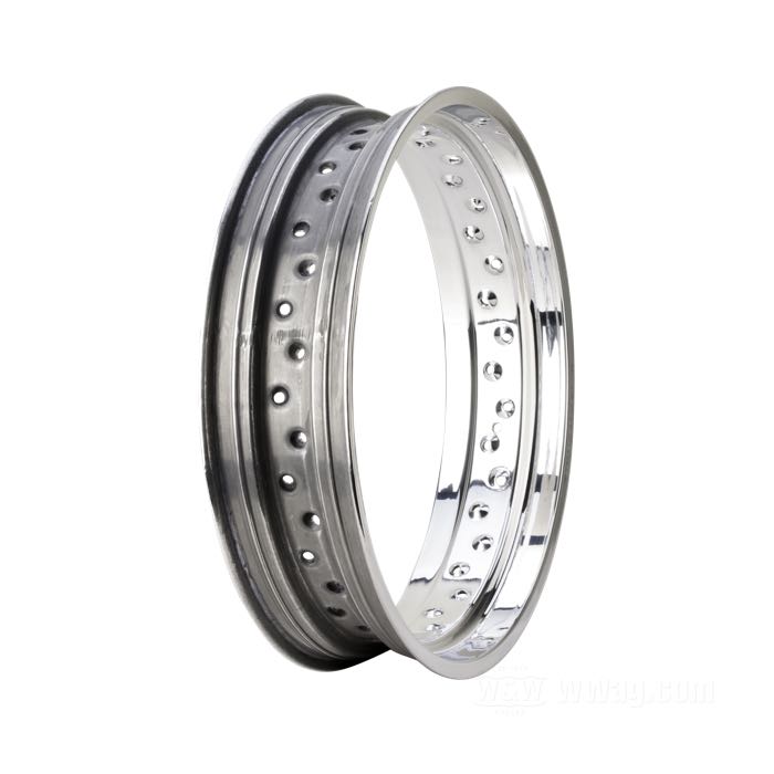 Rim by Morad; aluminum; profile: Morad MTC; rim finish: polished; 4.25x18 ”; Number of Spoke Holes: 40; metal valve in center; inner Ø: 420 mm; for wide and narrow hubs; DOT approved; gross weight: 2.74 kg