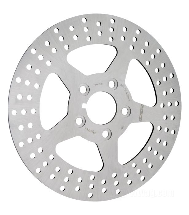Disco de freno »5 Spoke Solid« de Braking; apropiado para ruedas 1984-1999; acero carbónico, afilado; Ø 11.5”; posición: trasero; taladros de montaje: 3/8
