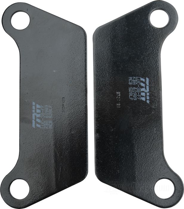 Bremsbeläge von TRW; passend für FL 1980-1984, FLT 1980-1985; Stahl / Reibmaterial; Montageposition: hinten; ersetzt OEM HD 43957-80; Bruttogewicht: 710 g