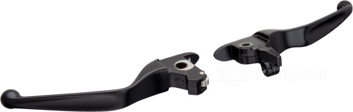 Handbrems-/Kupplungshebel; passend für V-Rod 2006→; Aluminium, schwarz, kunststoffbeschichtet; ersetzt OEM HD 42275-07A; USA; Bruttogewicht: 380 g
