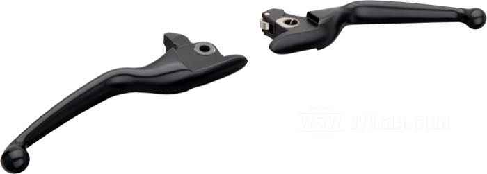 Handbrems-/Kupplungshebel; passend für V-Rod 2006→; Aluminium, schwarz, kunststoffbeschichtet; ersetzt OEM HD 42275-07A; USA; Bruttogewicht: 380 g