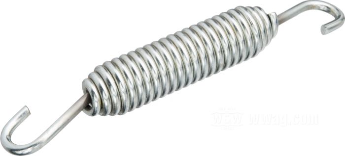 Resorte; para Zapatas de freno; apropiado para Big Twin 1930-1957; acero, natural; largo: 86 mm; Ø 13 mm; posición: trasero; reemplaza OEM HD 4050-30 y 41835-30; peso bruto: 20 g