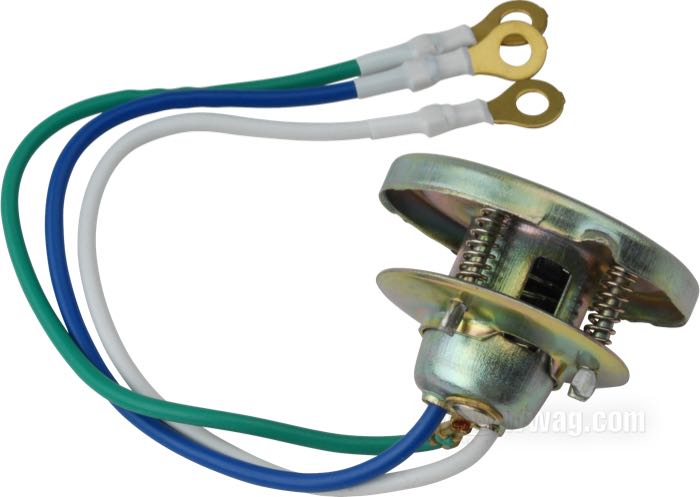 Basetta lampadina »Round Hole«; per Riflettore faro; per fari Springer 6-1/2