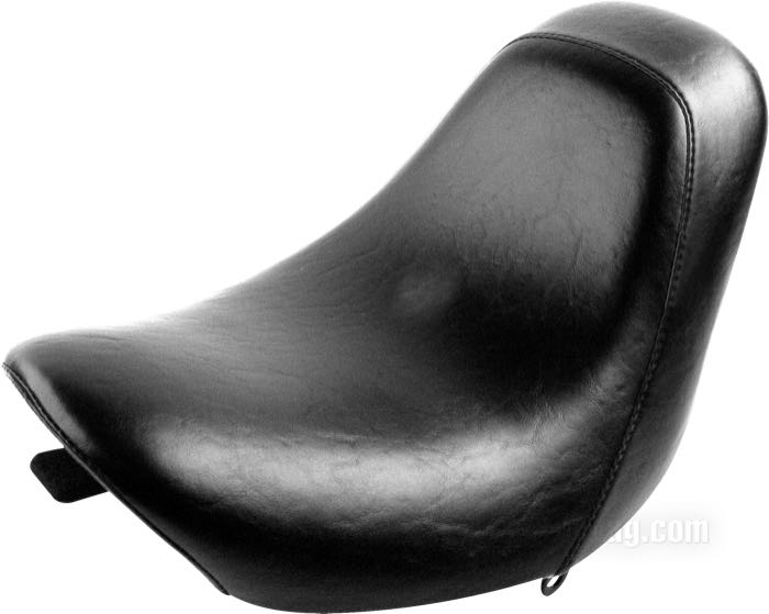 Asiento mono »Bare Bones Standard« de Le Pera; apropiado para Deuce 2000-2007; piel sintética, negro; largo x ancho: 53 x 33 cm; EE. UU.; peso bruto: 4.4 kg