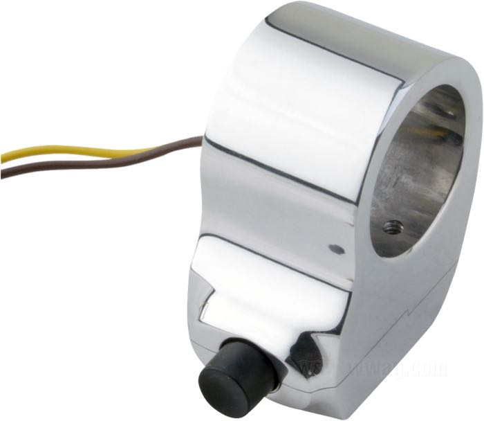 Button switch unit »Contour« by Performance Machine; right; billet aluminum, polished, single button switch; gross weight: 140 g