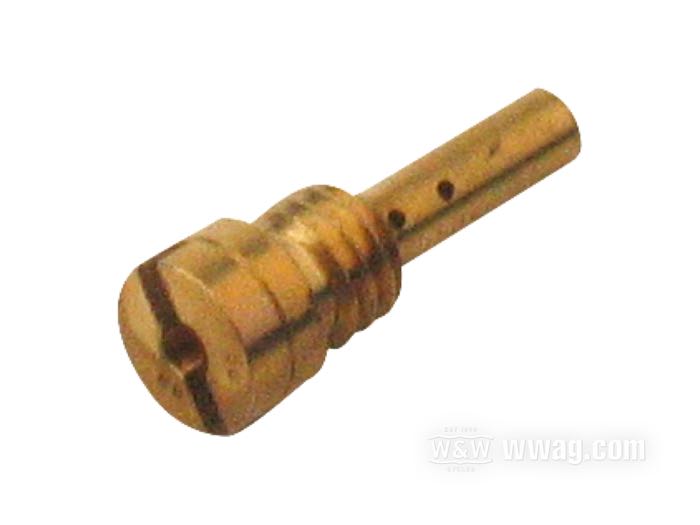 Getto intermedio; atto per Sportster 1976-1987, Big Twin 1976-1989; ottone; per carburatori Keihin a farfalla; filettatura: M4.5; #68; rimpiazza OEM HD 27894-78; peso lordo: 10 g